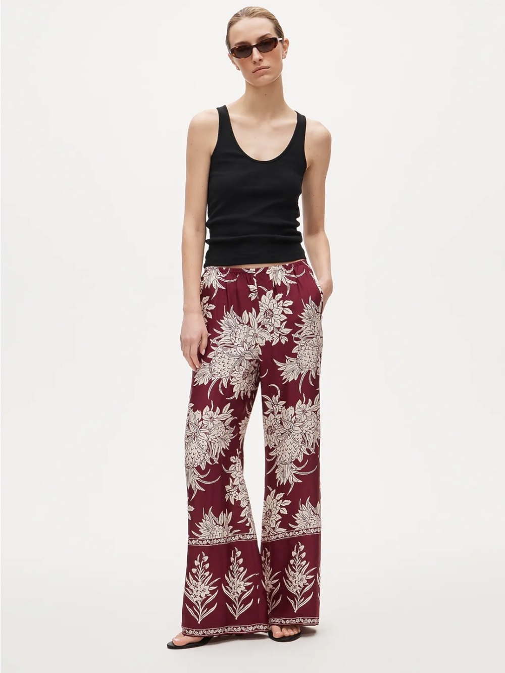 NWT J Crew Cosmo pant in pineapple-print viscose twill - Picture 1 of 9